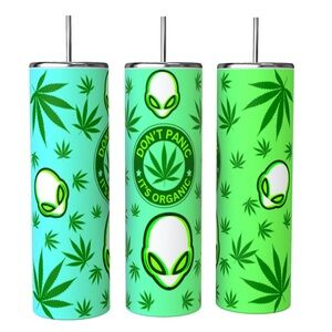 DON’T PANIC, IT’S ORGANIC 20oz STAINLESS STEEL SUBLIMATED TUMBLER INSULATED
